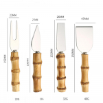Bambusest juustunugade komplekt juustu s&ouml;&ouml;giriistad terasest roostevabast juustul&otilde;ikuri mininuga, v&otilde;inuga, spaatliga ja kahvliga