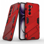 Oppo Reno 12 11 F 9 Pro Punk Armor p&otilde;rutuskindla kaitseraua jaoks, vastupidav kummeeritud arvutiga varustatud tugijala korpuse aluse hoidiku katte korpus Reno9 punane