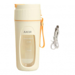 Elektriline mahlapress isiklik blender 50 W v&otilde;imsa mootoriga 22000 p/min kiire BPA-vaba USB laetav mini puuviljamahlasegisti oranž