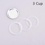 Roostevabast terasest tihendi filtriplaadi ja silikoongeelr&otilde;nga asendusosad 3CUP