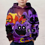 3D-prinditud moonide m&auml;nguaeg kapuutsid Laste butiikriided 2024. aasta kevadine vabaaja kapuuts Lasteriided S&uuml;gisene beebijupp 130CM