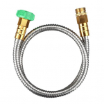 L&uuml;hike aiavoolik Metallist lekkekindel juhtvoolik Universaalne Fit Turvaline &Uuml;hendus V&auml;lisaia kastmiseks roostevabast terasest painduv voolik A