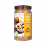 Gaia Kr&otilde;mpsuv m&uuml;sli &ndash; Fruit Fusion 1 kg tasuta kaer, k&otilde;rge valgusisaldusega madala s&uuml;sivesikute sisaldus, k&otilde;rge kiudainesisaldus, transrasvadeta, papaia, &otilde;un, ananass ja rosinad