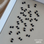 10 tk Kawaii 3D valge sinine lint Bowknot vibu p&auml;rl k&uuml;&uuml;nte kunst isetehtud k&uuml;&uuml;ned tarvikud kaunistus v&otilde;lusid must