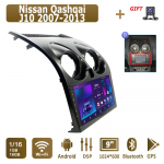 Android Carplay autoraadio Nissan Qashqai J10 2007-2013 jaoks Multimeediam&auml;ngija Peaseade Stereo GPS Navigatsioon BT WIFI 4+64GB 1+16GB,A