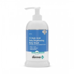 The Derma Co 1% Kojic Acid igap&auml;evane kirkastav kehapesu I Alfa-arbutiin | Tumedate laikude jaoks I Kuni 24-tunnine niisutus k&otilde;ikidele nahat&uuml;&uuml;pidele - 250 ml