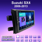 2 DIN Android Carplay autoraadio Suzuki SX4 2006-2013 jaoks multimeediam&auml;ngija p&otilde;hiseade stereo GPS-navigatsioon BT WIFI 2+32 GB 1+16GB