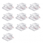 10/50 tk l&auml;bipaistev kaablihaldusklamber, isekleepuv multifunktsionaalne traadi kinnitusklamber, kleepuv juhe 10pcs valge