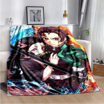 Anime Demon Slayer Kimetsu no Yaiba fliispleed Nezuko Kamado Tanjiro Kamado pehme voodipesu voodikate diivani soojenduskate 30x40in