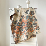 2024 S&uuml;gis/Talv Uus V&auml;rviplokkidega Imitatsioonka&scaron;miir Naiste Narmastega Sall Paks Soe Kahepoolne Žakaarmustriline Villasall 190x65cm oranž/helesinine v&auml;rv