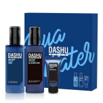 Dashu Men's Aqua Skin Care Basic Potent Toner 153ml + All-in-one Lotion 153ml + Foam Cleansing 30ml, 1 set blue