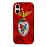 Coque Iphone 16 Plus slb benfica fond rouge