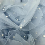 100x150cm p&auml;rlt&uuml;llist kangas pulmakleitide seelikutele Hanfu &otilde;mblemine &otilde;hukesest riidest pits pehme v&otilde;rgust l&otilde;ng l&auml;bipaistev 100x150cm valge