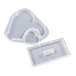 Double Love Silikoonvorm Epoks&uuml;vaik DIY Creative Base Seep Dekoratsioon Love Tools Dekoratsiooniraam 3D Kodu Fototabel Gif W5Z3