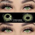 EYESHARE 1 Pair Soft Makeup Beauty Contact Lenses Yearly Green Eye Color Lenses
