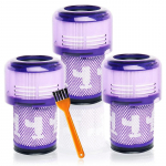 3 PACK filtri vahetus Dyson V12 Detect Slim Cordless Vacuum ja V12 Slim tolmuimeja jaoks, v&otilde;rrelge osaga 971517-01 CHINA