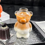 320ML Loominguline Armas Karu Kohvikruus K&otilde;rrega L&auml;bipaistev Tass &Otilde;lle Piima Kohvi Vee Tassid Hulgim&uuml;&uuml;k Klaas Joogin&otilde;ud Kruusikomplekt 320ml