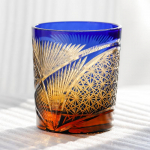 K&auml;sit&ouml;&ouml; Jaapani stiilis Edo Kiriko viskiklaas tumbler v&auml;rvilised k&auml;sitsi l&otilde;igatud klaasid v&auml;rvilise varjundiga old fashioned klaasid 240ml