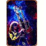 Klassika rokkb&auml;nd &ldquo;Kiss Revenge&rdquo; Vintage Art Metal Plakat Retro Man Cave Music Club Baar Pubi Kohvik Dekoratiivsed plaadid 20x30cm roosa