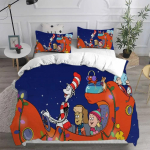 Kass m&uuml;tsiga Voodipesukomplektid Tekk Tekikott Voodikate Tekikott Padjap&uuml;&uuml;rikomplektid Laste T&auml;iskasvanu Suurus Kodutekstiilid 70x133cm 2pcs blue