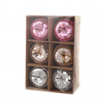 J&otilde;ulutarbed 6 tk. Rippuv j&otilde;ulupuu kaunistus V&auml;rviline peegel, diskopalliripats, j&otilde;ulude uusaastapeo kodukaunistused