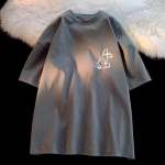 Uus l&uuml;hikeste varrukatega T-s&auml;rk meestele suvel, Korea stiilis trend, lihtne poolvarrukatega topp, Hongkongi stiilis vaba vabaaja br&auml;ndi T-s&auml;rk M must