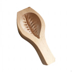 DIY Wooden Tool for Creating Mamoul Cookies with Date Filling at Home Small Leaf