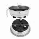 51 mm eemaldatav roostevabast terasest kohvifiltri korvs&otilde;el Kohvimasina tarvikud kodukontori jaoks