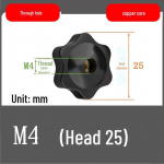 Ploomi k&auml;epideme mutripeaga k&auml;sikruvi l&auml;bivate/pimeaukude jaoks, suurused M4-M12 M4 through hole