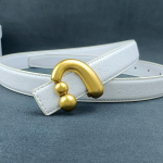 2,5 cm klassikaline v&ouml;&ouml; Luksuslik disainer Kuulsa kaubam&auml;rgiga kvaliteetsest nahast kuumad naisterihmad kleidi jaoks 95cm