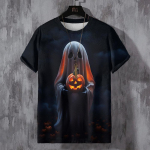 Halloweeni T-s&auml;rk meestele Vaimu graafikaga T-s&auml;rgid 3D-tr&uuml;kiga Vabaaja &uuml;mara kaelusega l&uuml;hikeste varrukatega T-s&auml;rgid Suurem&otilde;&otilde;tmelised meeste riided Topid M