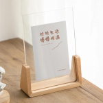 P&otilde;hjamaade akr&uuml;&uuml;list pildiraam Puidust Kpop Idol fotoekraan Pulmapeo pildihoidja Lauaarvuti kontorifotodekoor 10.2 x15.2cm 6inch