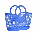 &Otilde;&otilde;nes Plastikust Ostukorvid K&ouml;&ouml;gi Puuvilja K&ouml;&ouml;givilja S&auml;ilituskorv Kaasaskantavad Du&scaron;i Vannikorvid Laste M&auml;nguasjade Suupistete Korraldaja sinine