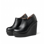 Platvorm Poolsaapad Naiste Moodsad kiilukingad naistele Seksikad &uuml;mmarguse varbaga k&otilde;rge kontsaga mustad kevadised s&uuml;gispumbad naiste kingad 41 must