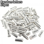 10/20/30 tk Word Charms ripatsid, graveeritud motiveerivad ripatsid, ehete valmistamise tarvikud kaelakeede, k&auml;ev&otilde;rude, v&otilde;tmehoidjate jaoks 10pcs