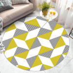 Kodu kaunistusmatid &Uuml;mmargune vaip Elutuba Libisemisvastane Pestav vaip Arvutitoolide matt diameter 100CM