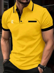 Polo T-s&auml;rk Meeste Moodne Rev&auml;&auml;riga N&ouml;&ouml;pidega S&auml;rk T&auml;navar&otilde;ivad Suvi 3XL kollane