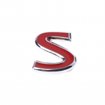 Punase S metallist embleemi m&auml;rgikleebis Infiniti Q50 Q50L Q30 Q70 jaoks punane