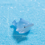Mikromaastik armas pimedas helendav v&auml;ikehai, mereloomade kaunistus isetehtud akvaariumi aksessuaarid Luminous Shark 10pcs