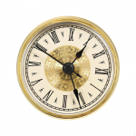 Clock Insert Head with Roman Numeral,Replacement Gold Trim 70 mm Miniature Fit up for