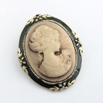 Naiste Vintage Cameo elegantne prossin&otilde;el Antiikne pulmav&otilde;lu portree prossin&otilde;el pronksi