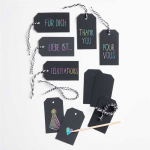 12 &eacute;tiquettes en papier &agrave; gratter Arc en ciel