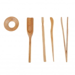 Teeklamber Teen&otilde;el, Teeklamber, Teek&uuml;hvel Tees&otilde;el Bambusest Viieosaline Komplekt Tee Tarvikud