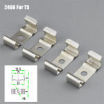 T4 T5 T8 Lambitoru Kinnitusklamber LED K&otilde;va Ribavalgusti Roostevabast Terasest Kinnituspandlaga Fluorestsentslamp Alumiiniumprofiil Fikseeritud Kinnitus 500pcs