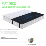 27 &times; 76 tolline maandusmatt paremaks uneks, valu vaigistamiseks ja stressi v&auml;hendamiseks &ndash; maandusjuhega maandusmatt, ideaalne magamiseks UK Plug