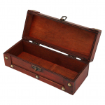 Peen hoiukast kaelakee ehted vanaaegne hoiukarp puidust &uuml;mbris kodu ilusalongi jaoks