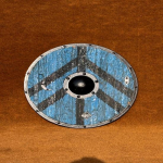 60,96 cm Viikingi Koorekilp K&auml;sitsi valmistatud Autentne Lahingus kantud Disain Kollektsion&auml;&auml;ridele Rekonstrueerimised