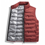 Kerge unisex valge pardisulega vest grafeeniga k&otilde;ikideks aastaaegadeks 6XL punane/roostes