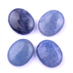 Naturaalne kristall-uimakivi 20 mm ovaalne massaažikivi &ndash; kuue tk komplekt