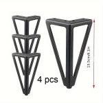 4 tk Raskeveokite Metallist M&ouml;&ouml;blijalad - Mitmek&uuml;lgsed Asendusjalad Diivanitele, Kappidele ja Laudadele 4pcs kuld